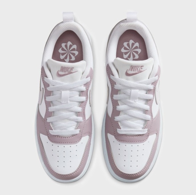 Sneakersy dziecięce dla dziewczynki na rzepy Nike Court Borough Low Recraft (Ps) DV5457-134 30 (12.5US) Białe (198484271488) - obraz 4