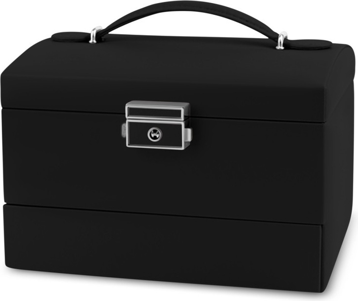 Скринька для біжутерії Massido MS-704 чорна 17.5 x 13.7 x 12.3 см (5903890610678) - зображення 5