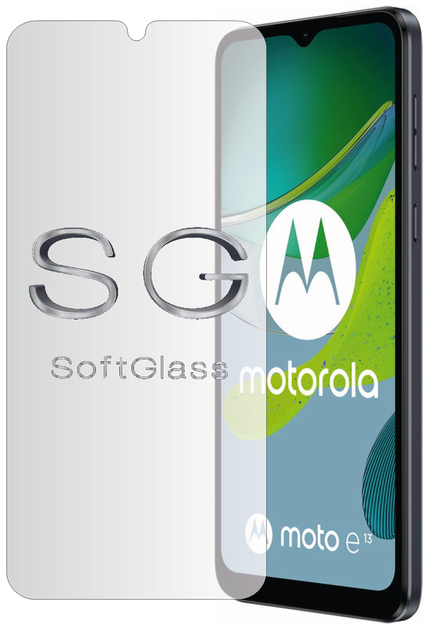 Бронеплівка Moto E13 PAXT0034RS на Екран поліуретанова SoftGlass - зображення 2
