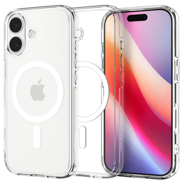 Etui plecki Spigen Ultra Hybrid MagSafe Case do Apple iPhone 17 Clear White (8800283315127) - obraz 1