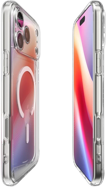 Etui plecki Spigen Ultra Hybrid MagSafe Case do Apple iPhone 17 Pro Clear White (8800283314786) - obraz 6