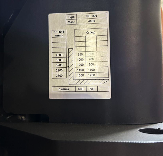 Штабелер електричний самохідний GTM PS16N 4000 24В/240Ah з площ оператора 1.6т підйом до 4м - изображение 7
