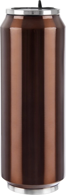 Kubek termiczny puszka Orion Brązowy 700 ml (8592381215125) - obraz 1