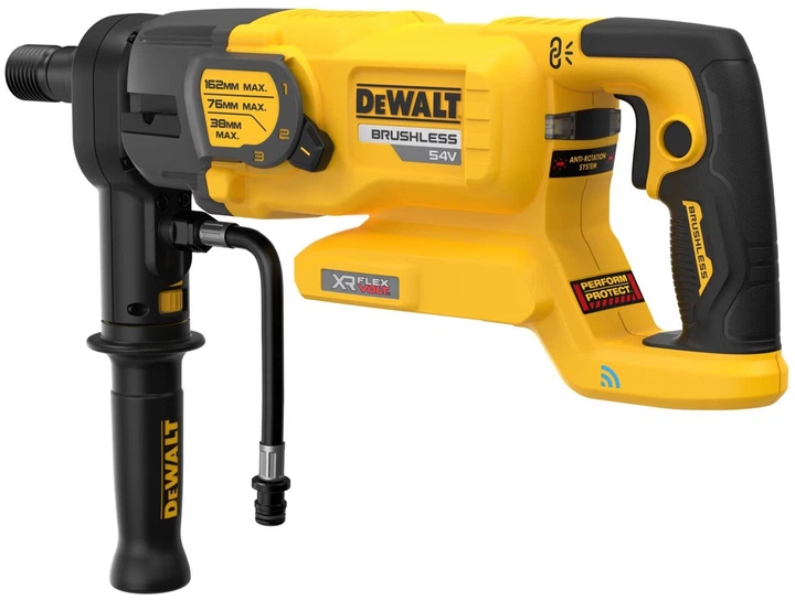 Дриль акумуляторний DeWalt 54 В XR FLEXVOLT алмазний без акумулятора та зарядного пристрою DCD150NK-XJ - зображення 4
