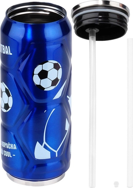 Kubek termiczny puszka Orion Piłka Niebieski 500 ml (8592381170851) - obraz 6