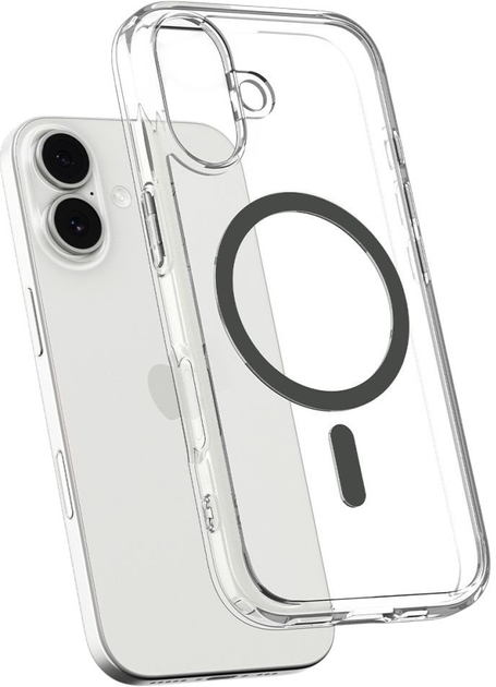Etui plecki Spigen Ultra Hybrid MagSafe Case do Apple iPhone 17 Transparent/Graphite (8800283315134) - obraz 5