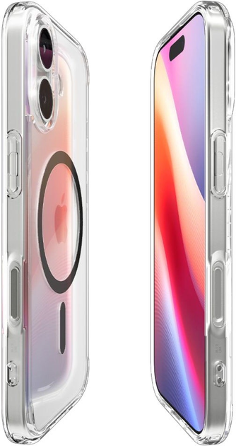 Etui plecki Spigen Ultra Hybrid MagSafe Case do Apple iPhone 17 Transparent/Graphite (8800283315134) - obraz 6