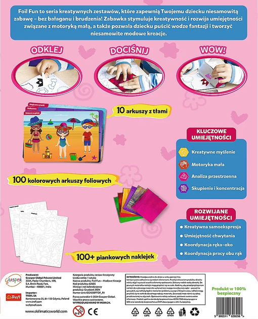 Zestaw kreatywny Skillmatics Zabawa folią Modowe kreacje (5900511626056) - obraz 8