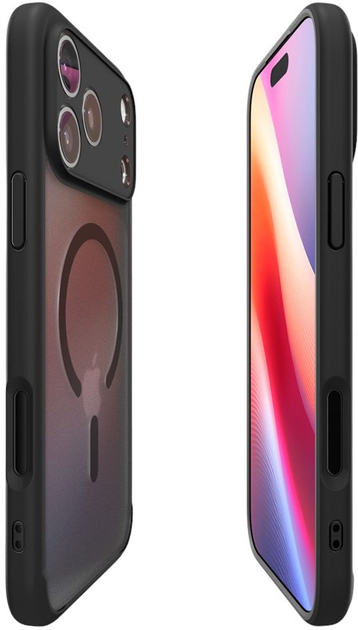 Etui plecki Spigen Ultra Hybrid MagSafe Case do Apple iPhone 17 Pro Frost Black (8800283314816) - obraz 6
