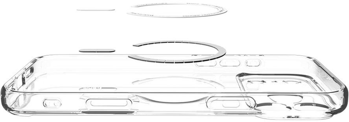 Etui plecki Spigen Ultra Hybrid MagSafe Case do Apple iPhone 17 Pro Clear Graphite (8800283314793) - obraz 7