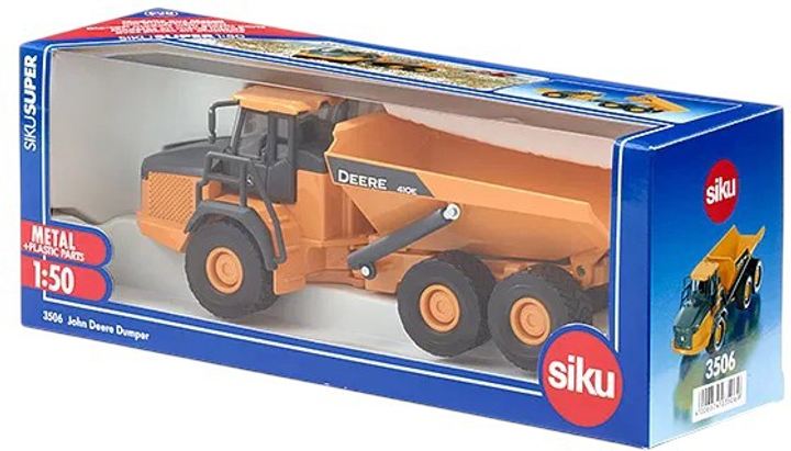 Model kolekcjonerski Siku Super Wywrotka John Deere (S3506) (4006874035069) - obraz 4