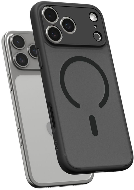 Etui plecki Spigen Ultra Hybrid MagSafe Case do Apple iPhone 17 Pro Max Frost Black (8800283314175) - obraz 5