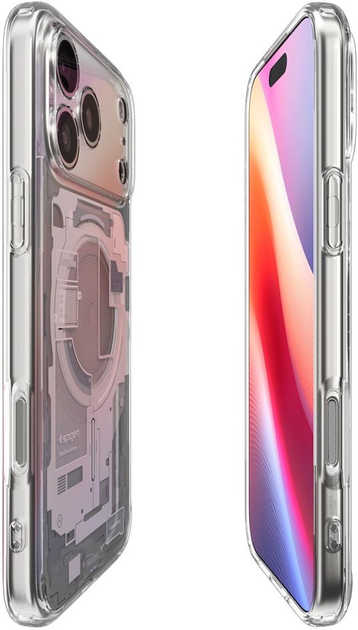 Etui plecki Spigen Ultra Hybrid MagSafe Case do Apple iPhone 17 Pro Max Zero One White (8800283314199) - obraz 6