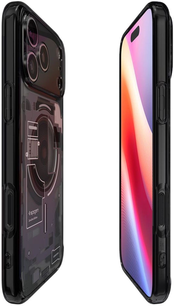 Etui plecki Spigen Ultra Hybrid MagSafe Case do Apple iPhone 17 Pro Max Zero One Black (8800283314212) - obraz 6