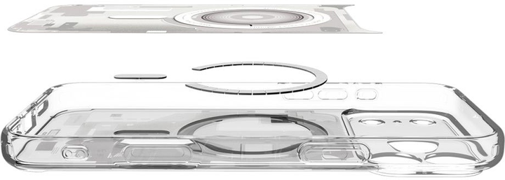 Etui plecki Spigen Ultra Hybrid MagSafe Case do Apple iPhone 17 Pro Zero One White (8800283314830) - obraz 7