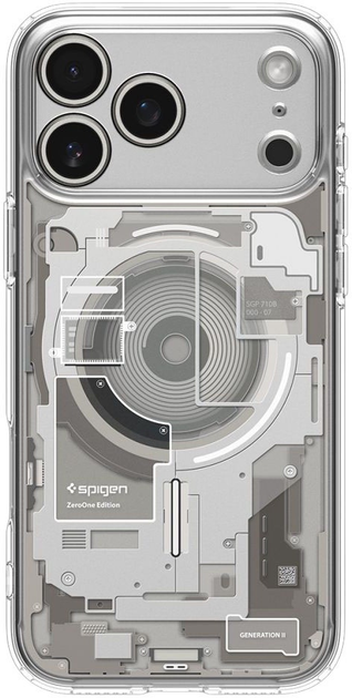 Etui plecki Spigen Ultra Hybrid MagSafe Case do Apple iPhone 17 Pro Zero One Titanium (8800283314847) - obraz 2