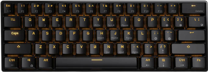 Клавіатура бездротова RK ROYAL KLUDGE RK61 RGB Brown Switch Black (RK-61-BLK-BRNSW-US) - зображення 1