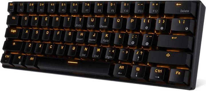 Клавіатура бездротова RK ROYAL KLUDGE RK61 RGB Red Switch Black (RK-61-BLK-REDSW-US) - зображення 2
