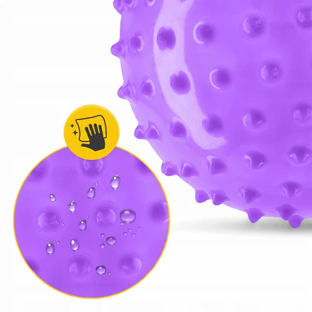 М'яч для пілатесу, йоги, реабілітації 4FIZJO 20 см (масажний) Violet (P-5905973406086) - зображення 5