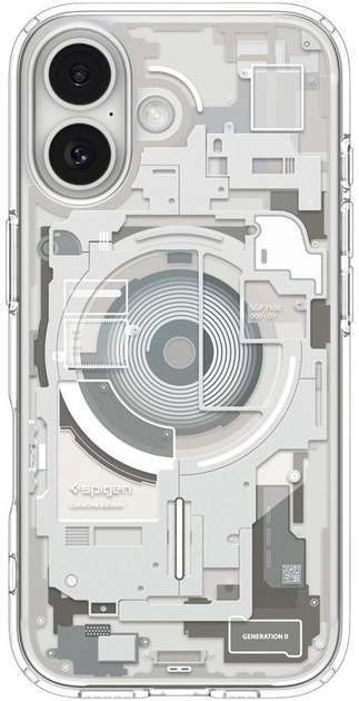 Etui plecki Spigen Ultra Hybrid MagSafe Case do Apple iPhone 17 Zero One Titanium (8800283315189) - obraz 2