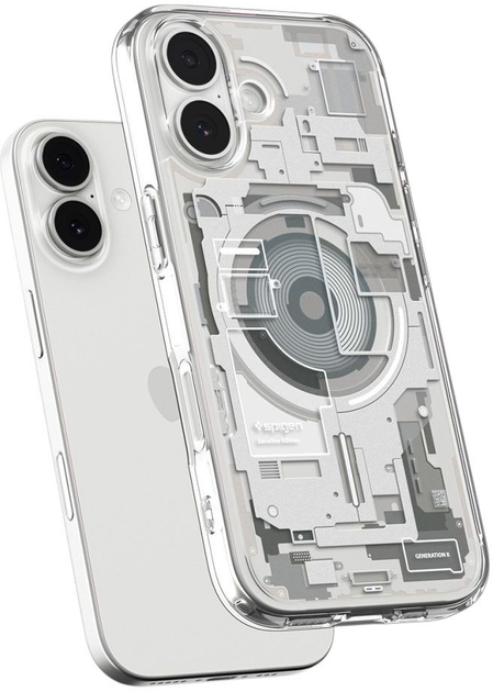 Etui plecki Spigen Ultra Hybrid MagSafe Case do Apple iPhone 17 Zero One Titanium (8800283315189) - obraz 5