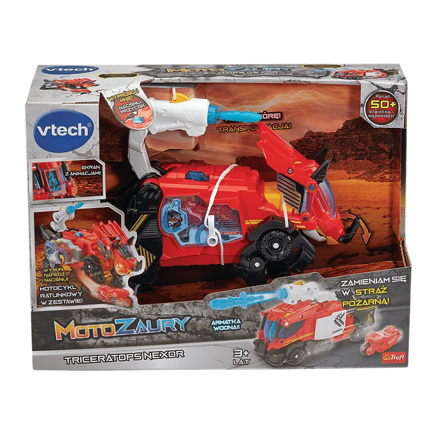 Figurka Vtech Motozaury Triceratops Nexor (5900511619546) - obraz 5