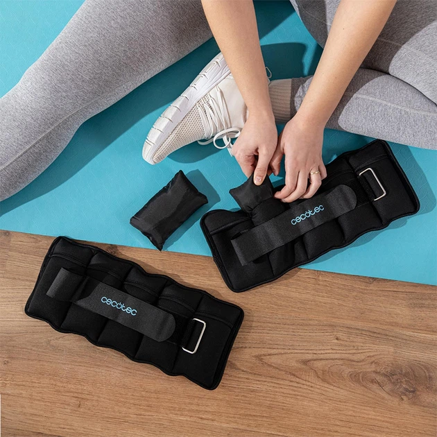 Обтяжители Cecotec Drumfit AnkleBell 2500 Neo (2шт по 2,5кг) (CCTC-07208) - Фото 2 Обтяжители Cecotec Drumfit AnkleBell 2500 Neo (2шт по 2,5кг) (CCTC-07208) - изображение 2