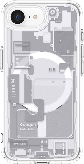 Etui plecki Spigen Ultra Hybrid MagSafe Case do Apple iPhone 16e Zero One White (8809971239721) - obraz 2