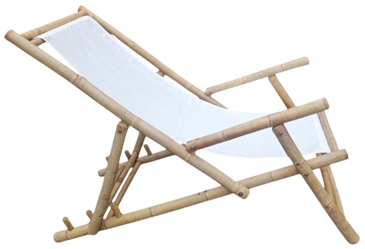 Leżak HOMLA 741838 MARE 59 x 107 x 85 cm Biały (5906496741838) - obraz 3