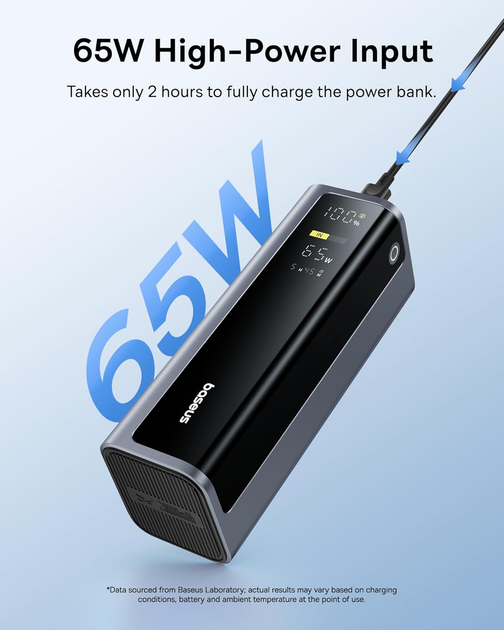 УМБ Baseus EnerGeek GP12 20800 mAh 145W Grey (6932172687571) - зображення 5