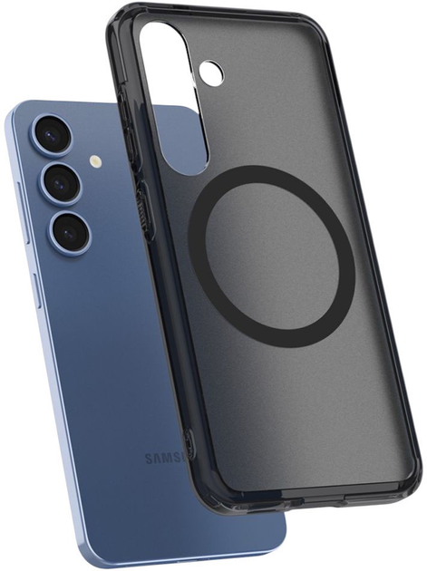 Etui plecki Spigen Ultra Hybrid MagSafe Case do Samsung Galaxy S25 Frost Black (8809971238366) - obraz 5
