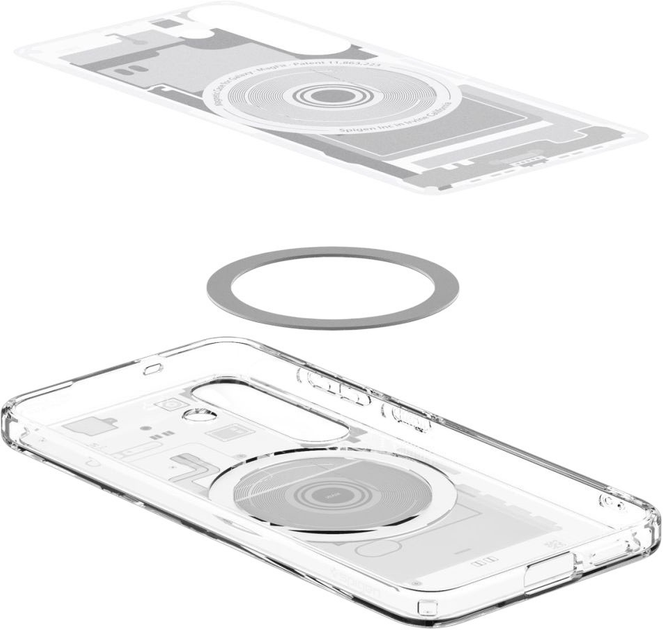 Etui plecki Spigen Ultra Hybrid MagSafe Case do Samsung Galaxy S25 Zero One White (8809971238359) - obraz 3