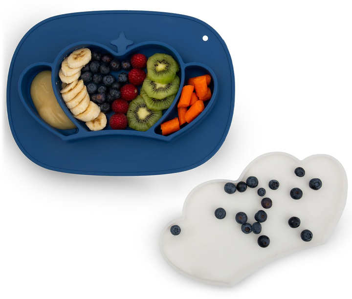 Тарілка силіконова Ricokids Корона Синя (5903890611491) - зображення 9