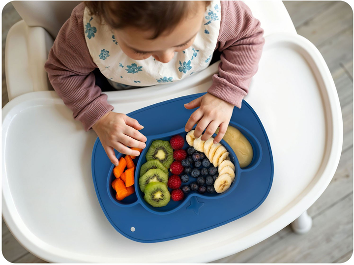 Тарілка силіконова Ricokids Корона Синя (5903890611491) - зображення 11