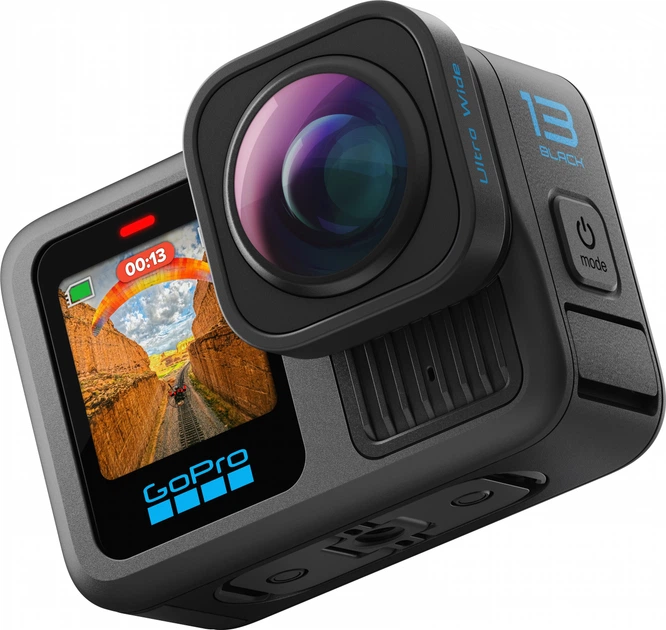 Kamera wideo GoPro HERO13 Black + Enduro (3 szt) + SD Card + Dual Battery Charger + Case (CHDRB-134-RW) - obraz 2