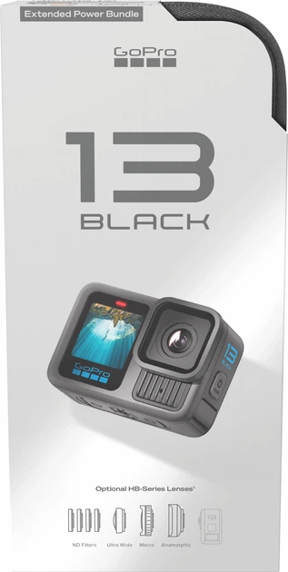 Kamera wideo GoPro HERO13 Black + Enduro (3 szt) + SD Card + Dual Battery Charger + Case (CHDRB-134-RW) - obraz 6