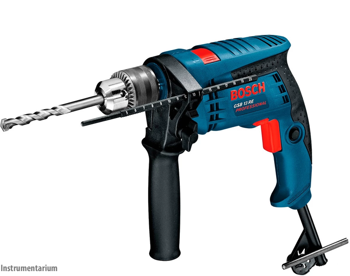 Профессиональная дрель ударная Bosch Professional GSB 13 RE : 600 Вт, 1.8 Нм, 12800 об/мин, 44800 уд/м SDRT_50601217104 - изображение 2