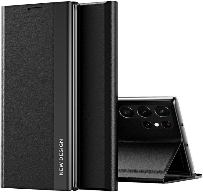 Чохол-книжка Hurtel Sleep Case Pro для Samsung Galaxy S25 Ultra Black (5907769368332) - зображення 1