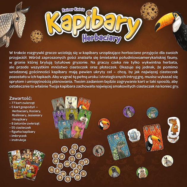 Gra planszowa Trefl Kapibary Herbaciary (5900511027372) - obraz 4