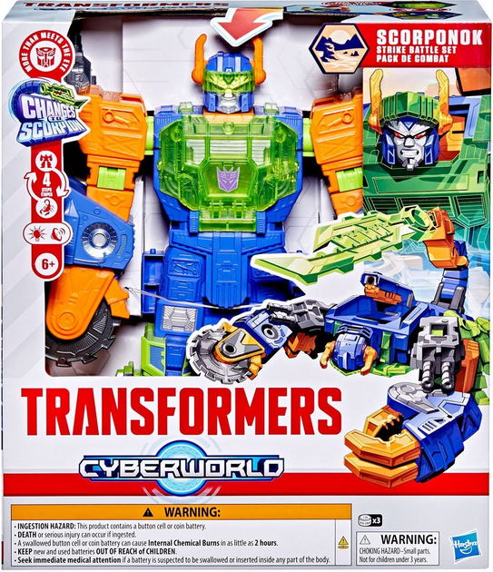 Фігурка Hasbro Трансформери Cyberworld Scorponok Strike Battle 35 см G1659 (5010996320865) - зображення 1