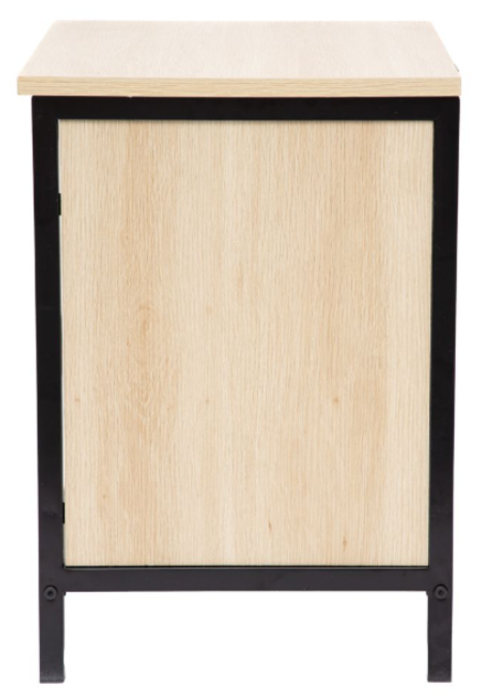 Szafka nocna HOMLA 879116 SWEN 45 x 35 x 50 cm naturalna z metalowymi nogami (5904183879116) - obraz 3