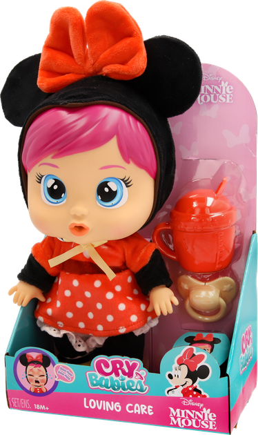 Пупс Cry Babies Disney Любовь и забота Плакса Минни с аксессуарами 26 см (8421134927384) - изображение 12