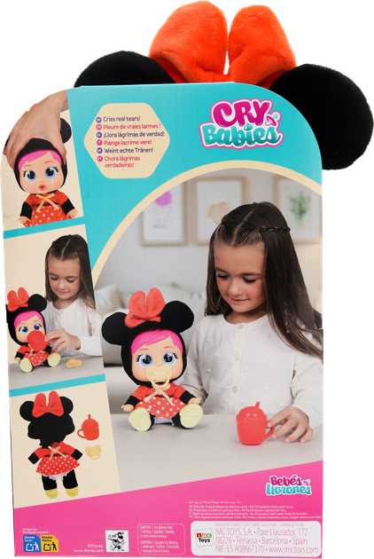 Пупс Cry Babies Disney Любовь и забота Плакса Минни с аксессуарами 26 см (8421134927384) - изображение 15