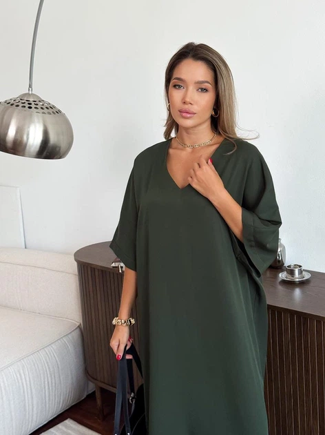 Длинное летнее женское платье ARTKNIT Эстель One Size Изумрудное (2251948374014) - Фото 10 Длинное летнее женское платье ARTKNIT Эстель One Size Изумрудное (2251948374014) - изображение 10