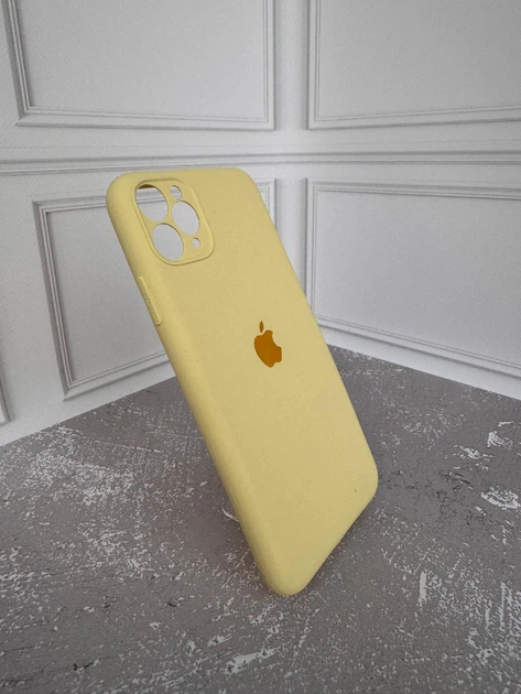 Чехол Wave Silicone Case з защитой камеры для iPhone 11 Pro Mellow Yellow - изображение 4
