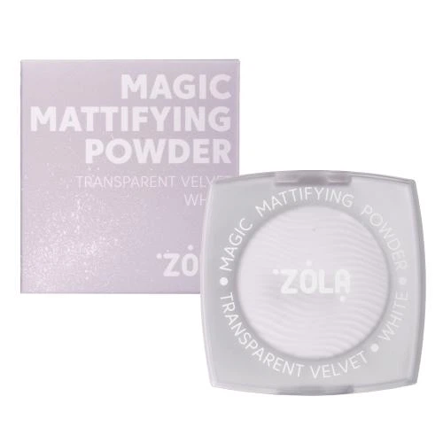 Пудра для лица ZOLA Magic Mattifying Powder Transparent Velvet White 5 г - Фото 1 Пудра для лица ZOLA Magic Mattifying Powder Transparent Velvet White 5 г - изображение 1