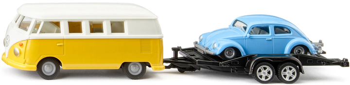 Іграшковий набір Siku Super VW T1 Bulli з причепом і VW Beetle (4006874025671) - зображення 2
