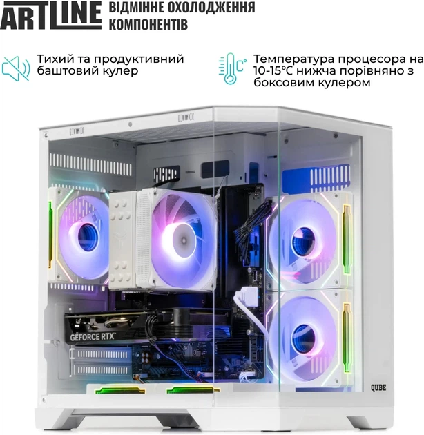 Компьютер ARTLINE Gaming X63WHITE Windows 11 Home (X63WHITEv32Win) - изображение 5