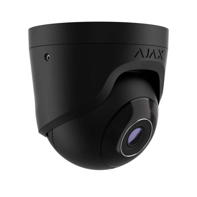 8 Mp дротова охоронна IP-камера Ajax TurretCam (8 Mp/2.8 mm) Black - Фото 1 8 Mp дротова охоронна IP-камера Ajax TurretCam (8 Mp/2.8 mm) Black - изображение 1