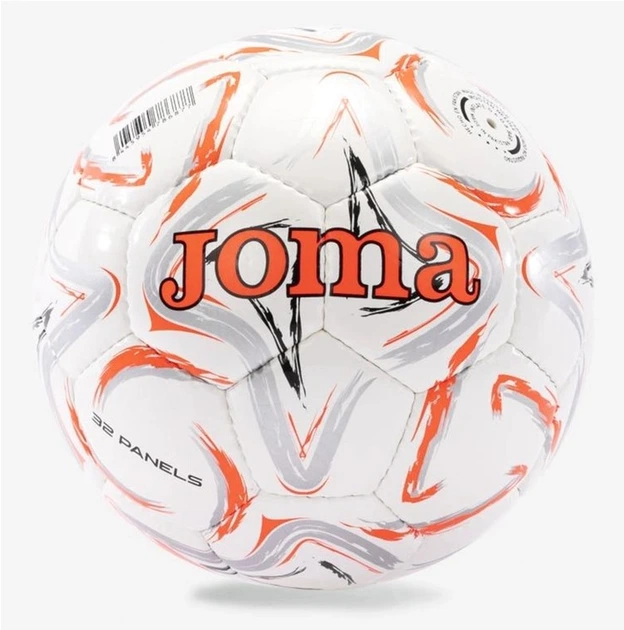 Мяч футбольный Joma EGEO II 401413.268 4 белый, коралловый (8445954786877) - Фото 2 Мяч футбольный Joma EGEO II 401413.268 4 белый, коралловый (8445954786877) - изображение 2